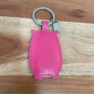 Ordning & Reda Pink Owl Leather Keychain. Great condition!